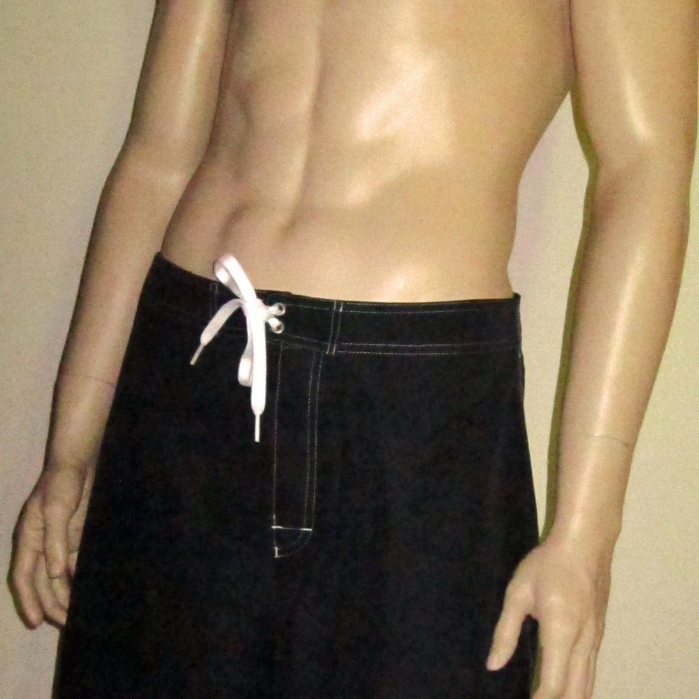 NWT Hanes Men's Swim Shorts Wet'n Dry Board Shorts Navy